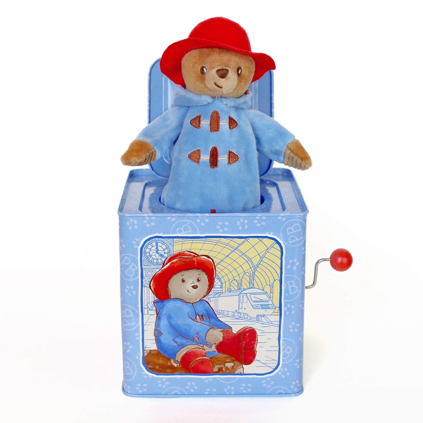 YOTTOY Paddington Bear Collection | Baby Jack-in-the-Box Plush with Music