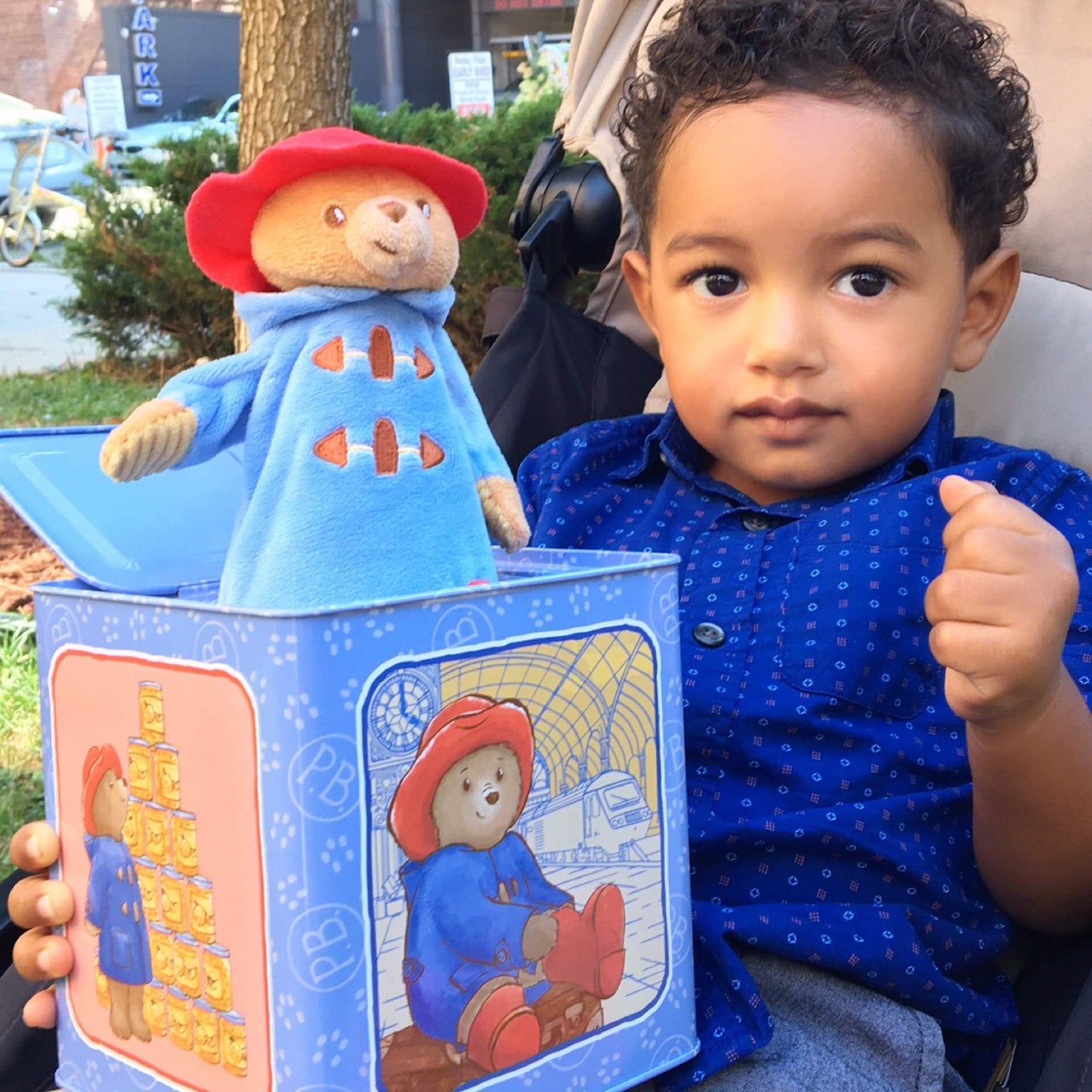 YOTTOY Paddington Bear Collection | Baby Jack-in-the-Box Plush with Music