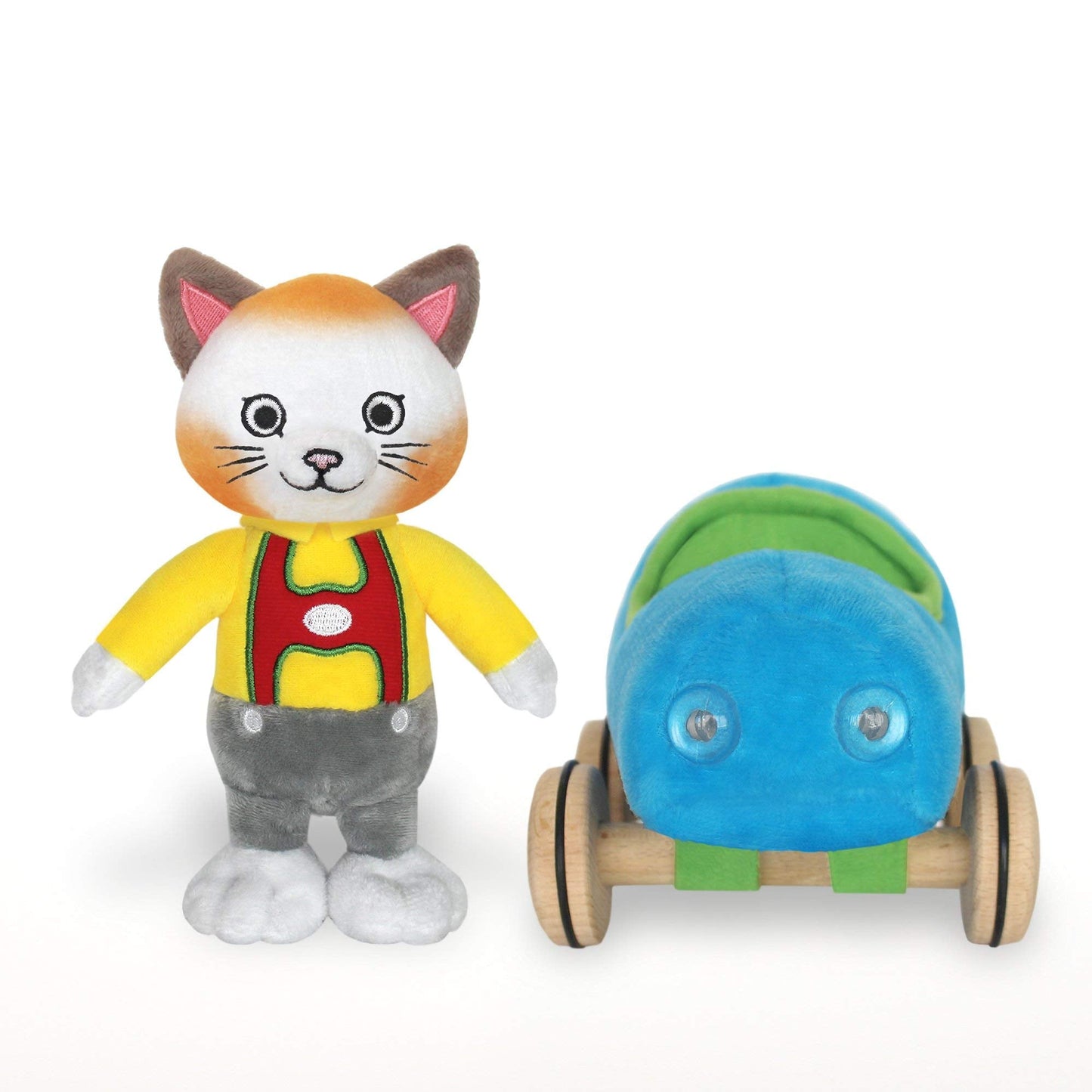YOTTOY Richard Scarry Huckle Cat 2-in-1 Soft Toy & Bus Car