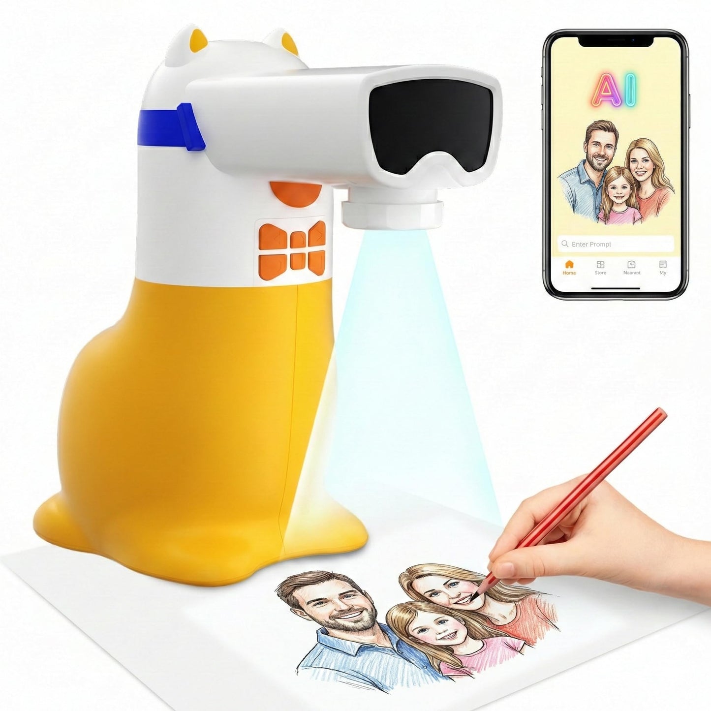 Yoturetoys AI Drawing Projector for Kids – Interactive Art & STEM Toy