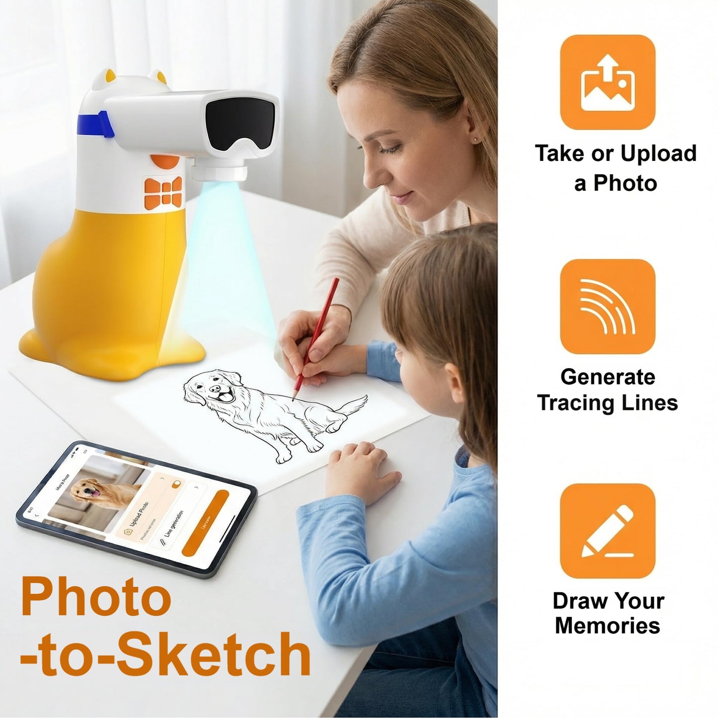 Yoturetoys AI Drawing Projector for Kids – Interactive Art & STEM Toy