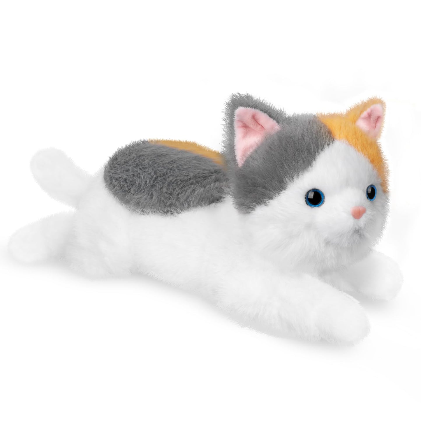 YOUBLEK 19-Inch Weighted Cat Plush — Realistic, 3 lb Sensory Comfort Plush Toy