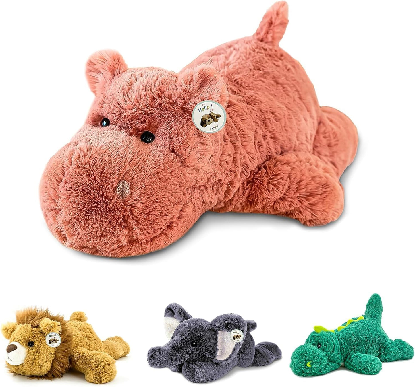 YOUBLEK 20-Inch Weighted Plush Toy (4 lb) — Sensory Comfort Pillow for Home, School, and Office