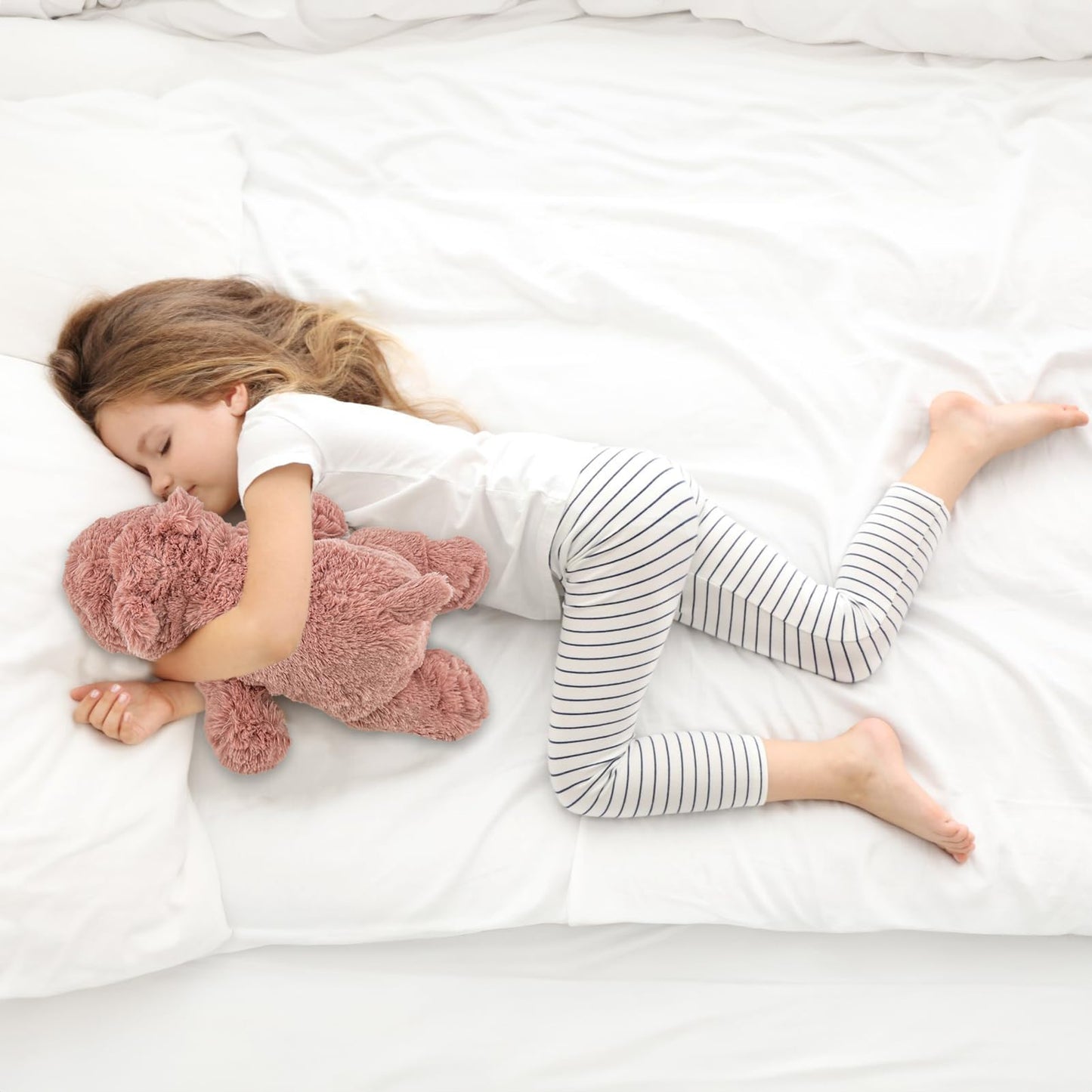 YOUBLEK 20-Inch Weighted Plush Toy (4 lb) — Sensory Comfort Pillow for Home, School, and Office
