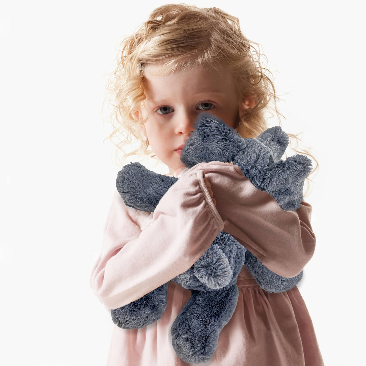 YOUBLEK 16-Inch Weighted Elephant Plush – 2 Lbs Sensory Comfort Toy