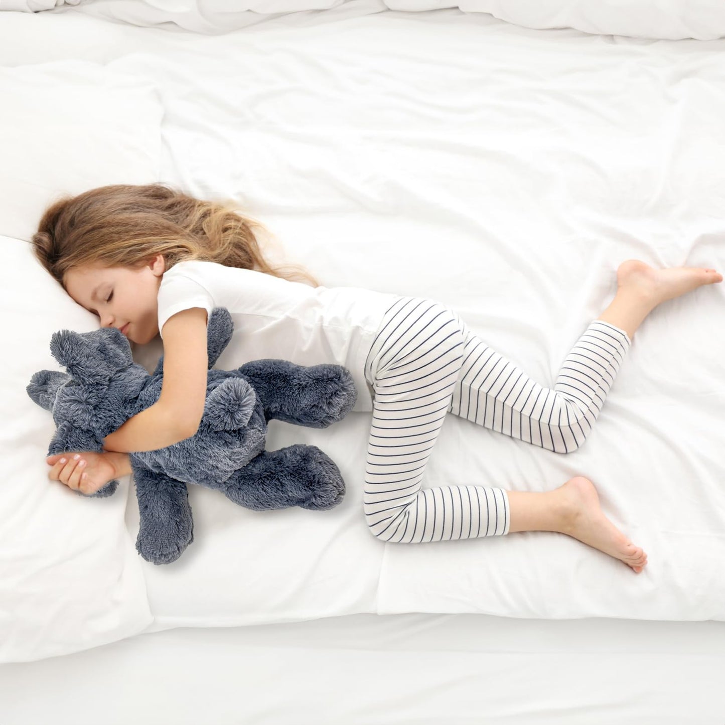 YOUBLEK 16-Inch Weighted Elephant Plush – 2 Lbs Sensory Comfort Toy