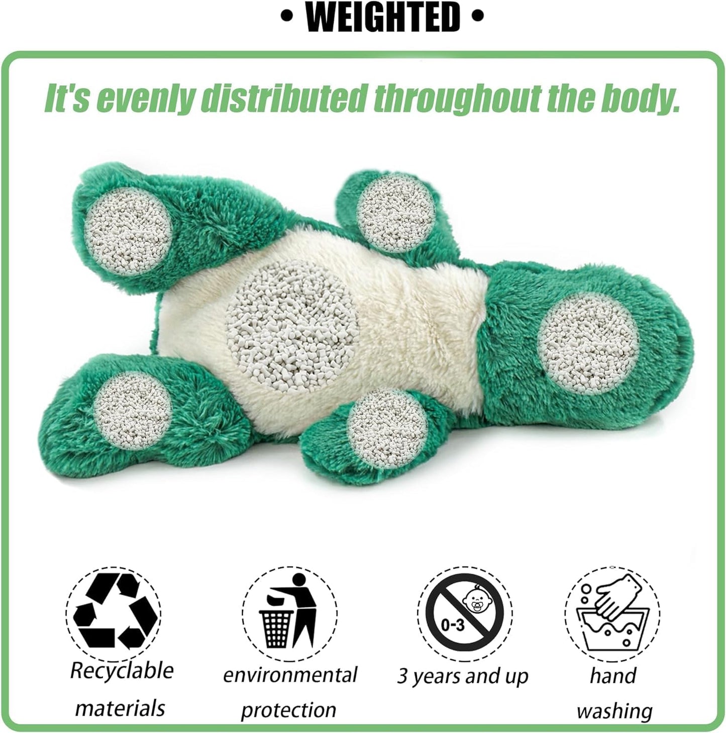 YOUBLEK 20-Inch Weighted Plush Dinosaur – 4 Pounds of Cuddly Sensory Comfort