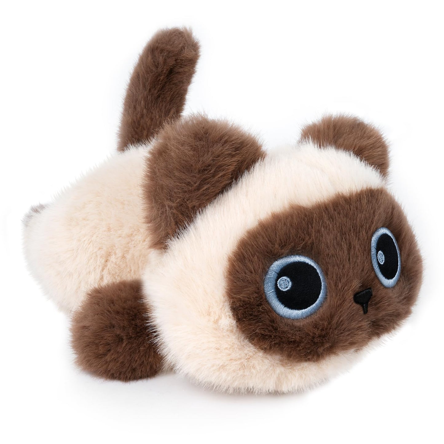 YOUBLEK 1.9lbs Weighted Siamese Cat Plush – Cozy Cuddle Toy for Kids & Adults