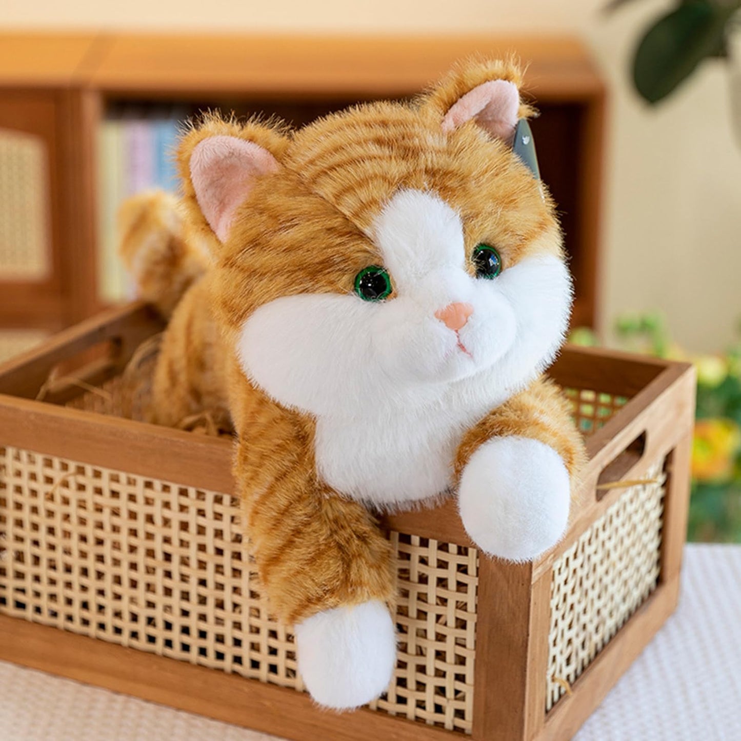 YOUBLEK 19-Inch Weighted Cat Plush — Realistic Sensory Comfort
