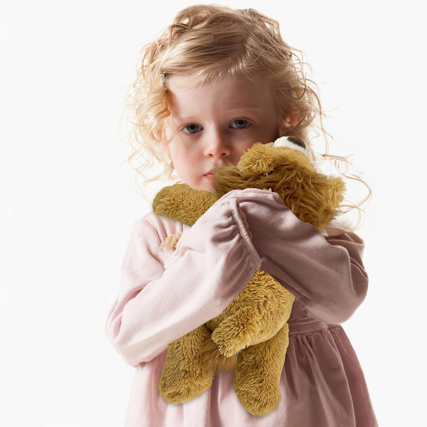 YOUBLEK 16-Inch Yellow Lion Weighted Plush - 2 lb Sensory Comfort Toy