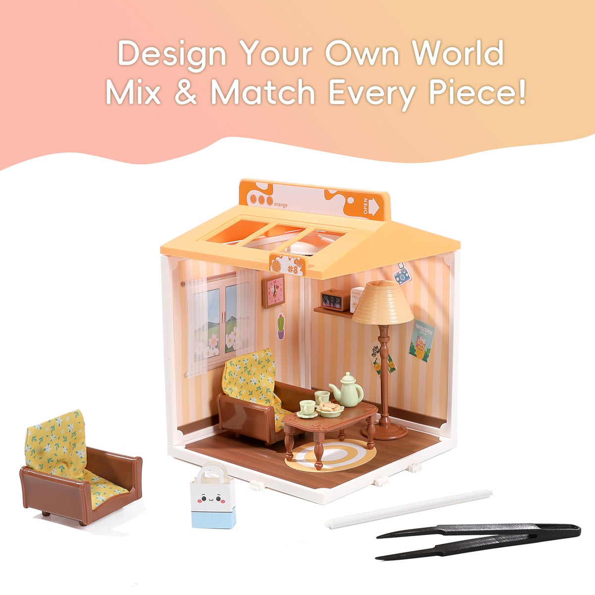 YOULIAMAO DIY Miniature Living Room Kit for Beginners — Sunny Hugs Playset