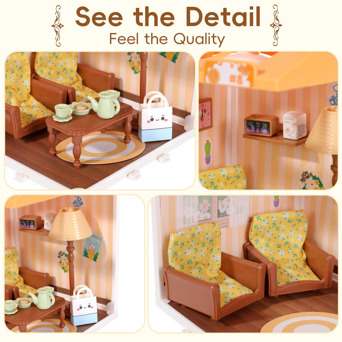 YOULIAMAO DIY Miniature Living Room Kit for Beginners — Sunny Hugs Playset