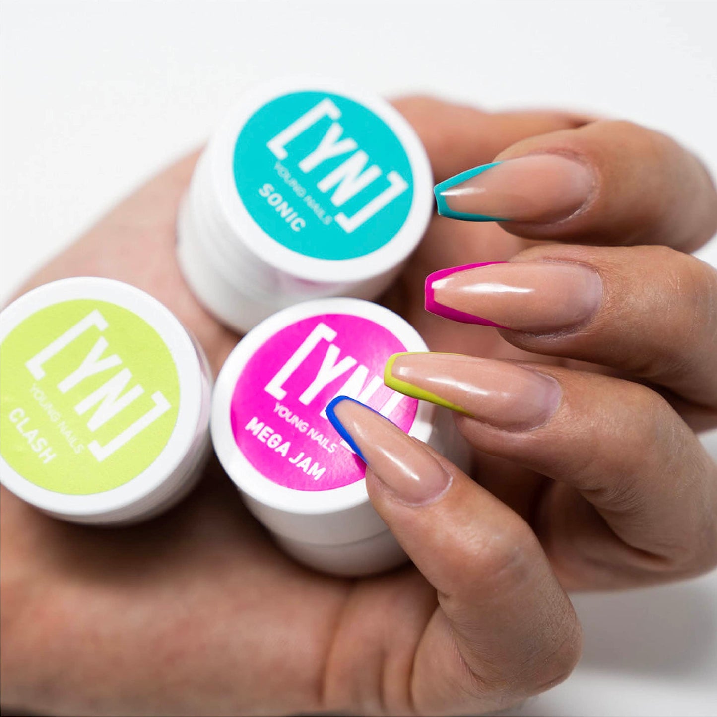 Young Nails Mission Control Precision Gel Kit – 12-Color Gel Paint for Nail Art, LED Curing