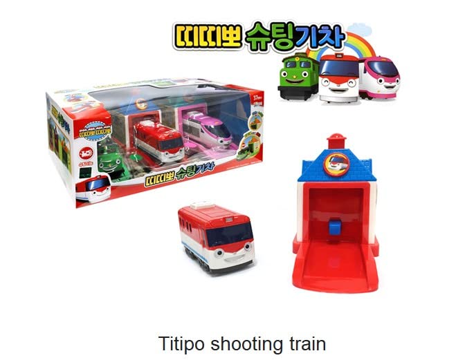 YOUNG TOYS Little Bus Friends Titipo — Set of 3 Button-Activated Trains