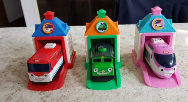 YOUNG TOYS Little Bus Friends Titipo — Set of 3 Button-Activated Trains