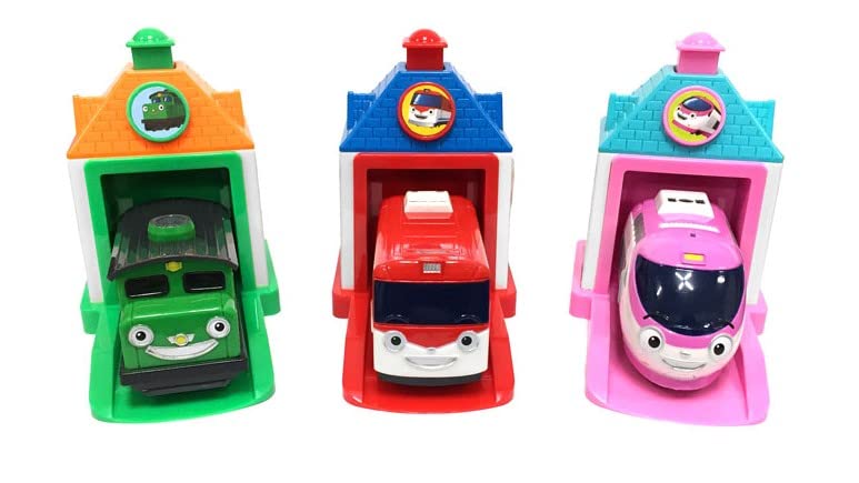 YOUNG TOYS Little Bus Friends Titipo — Set of 3 Button-Activated Trains
