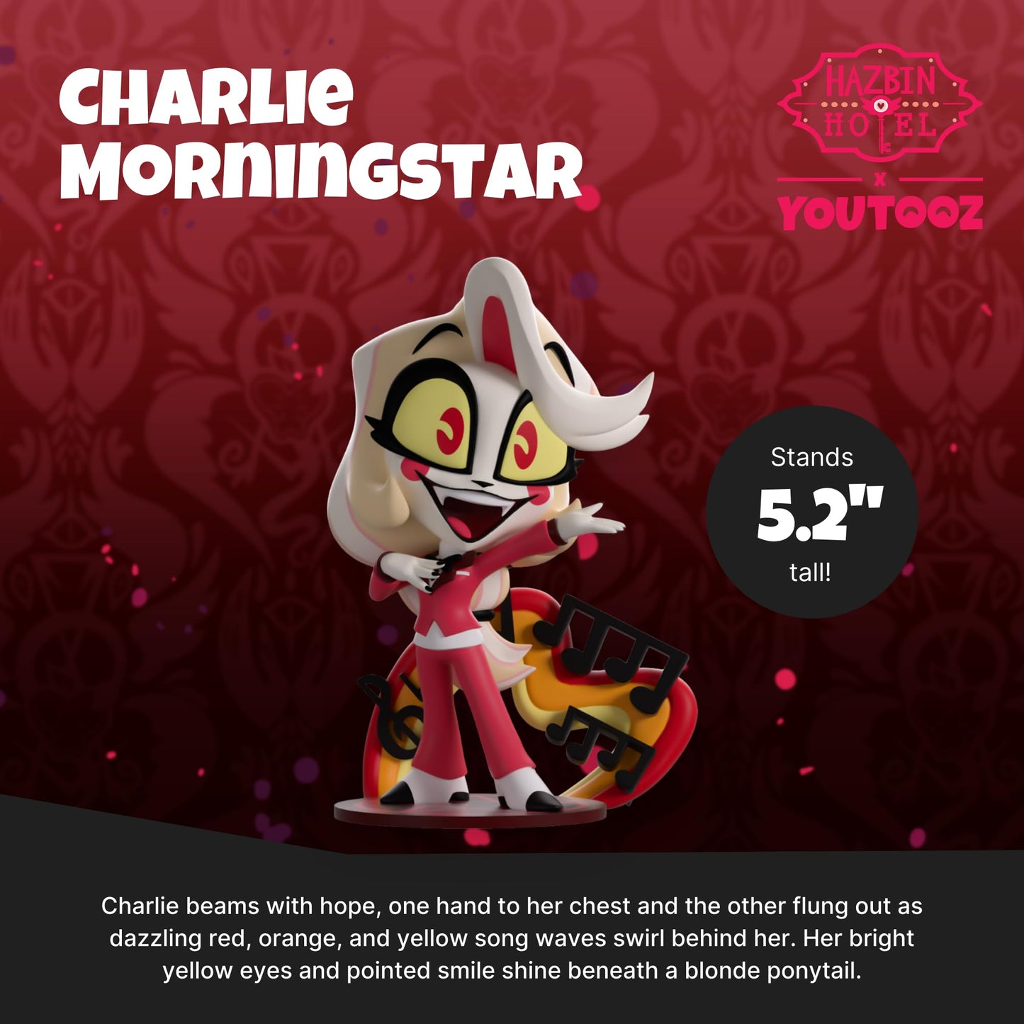Youtooz Charlie Morningstar Vinyl Figure – 5.2-inch Hazbin Hotel Collectible