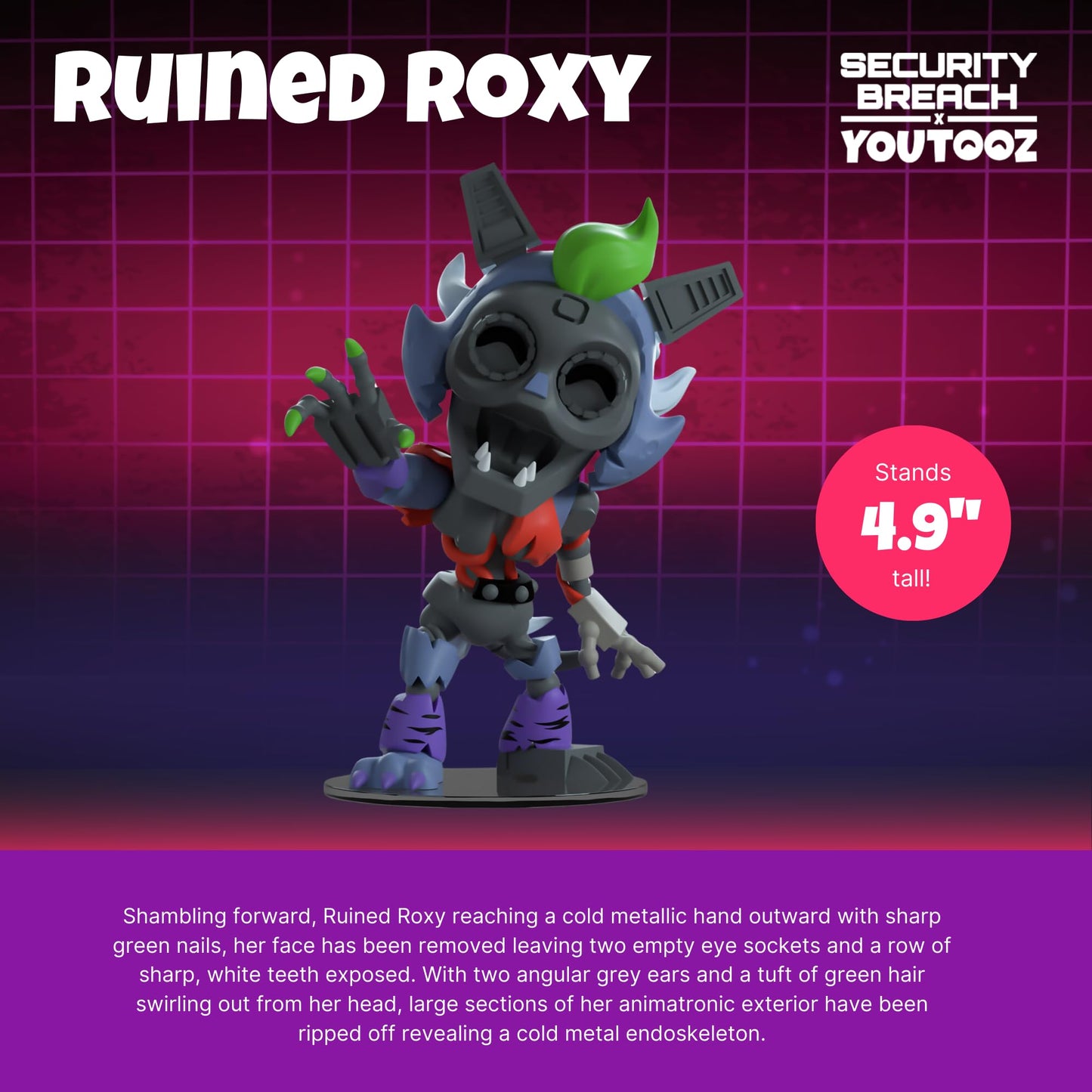 Youtooz FNAF Ruined Roxy 4.9-Inch Vinyl Figure | Five Nights at Freddy's Collectible