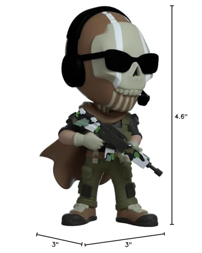 Youtooz Ghost 4.6-inch Vinyl Figure – Official Call of Duty: Modern Warfare 2 Collectible