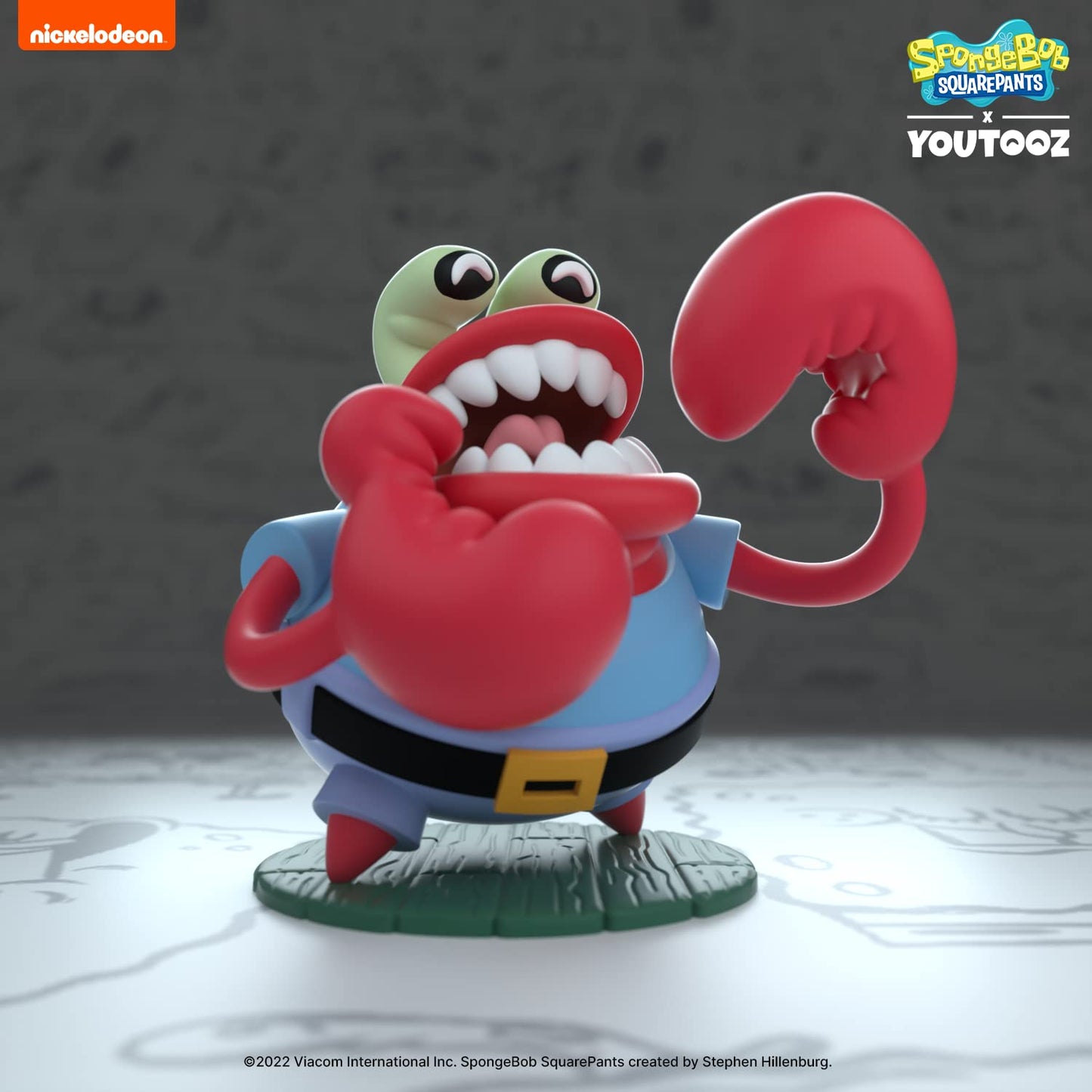 Youtooz Choking Mr Krabs Vinyl Figure – 3.6-inch SpongeBob Collectible, Official
