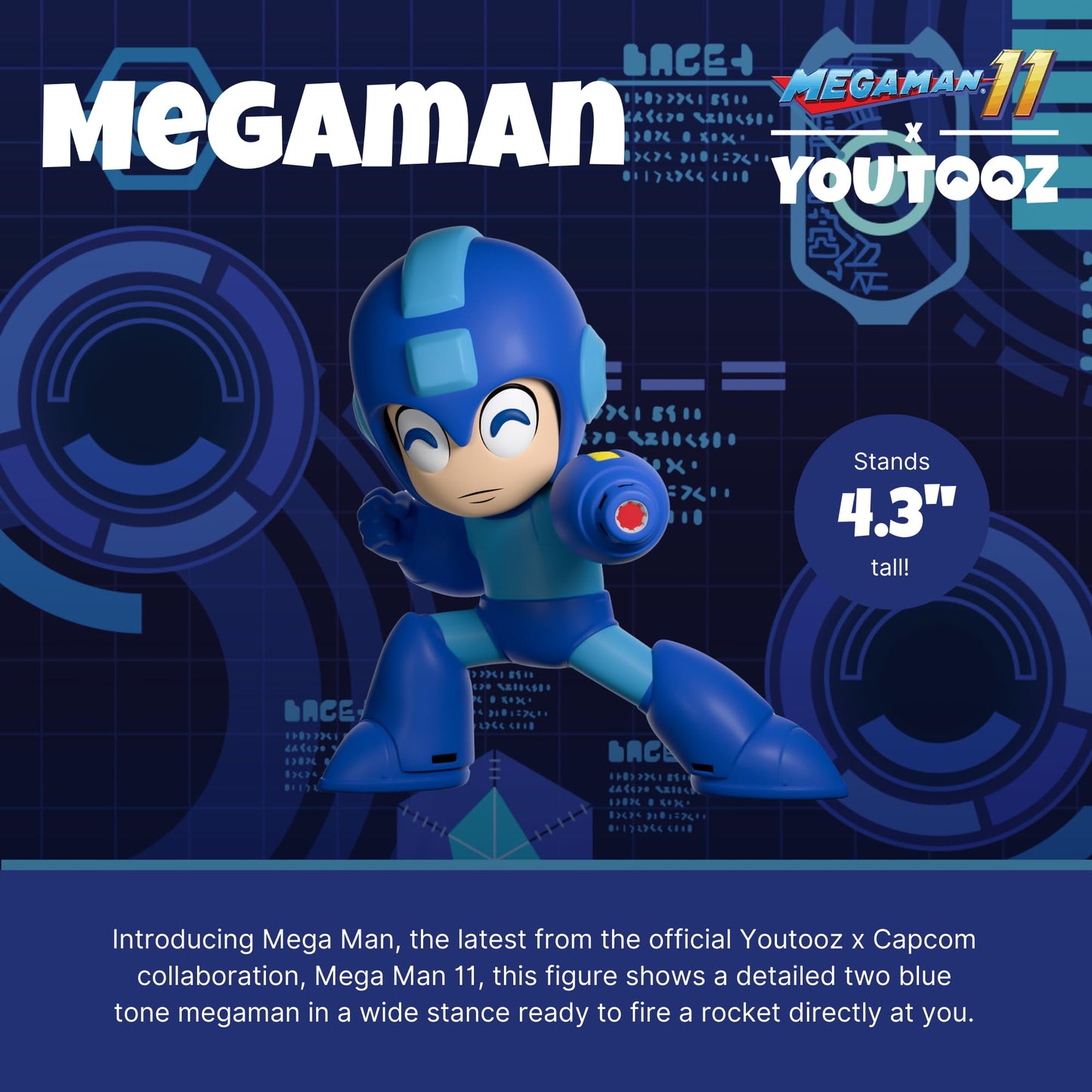 Youtooz Mega Man Vinyl Figure – Official Licensed Video Game Collectible