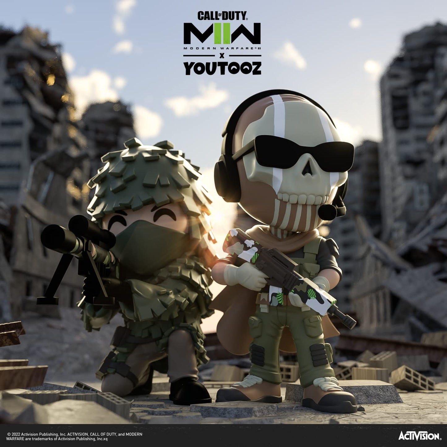 Youtooz Ghost 4.6-inch Vinyl Figure – Official Call of Duty: Modern Warfare 2 Collectible