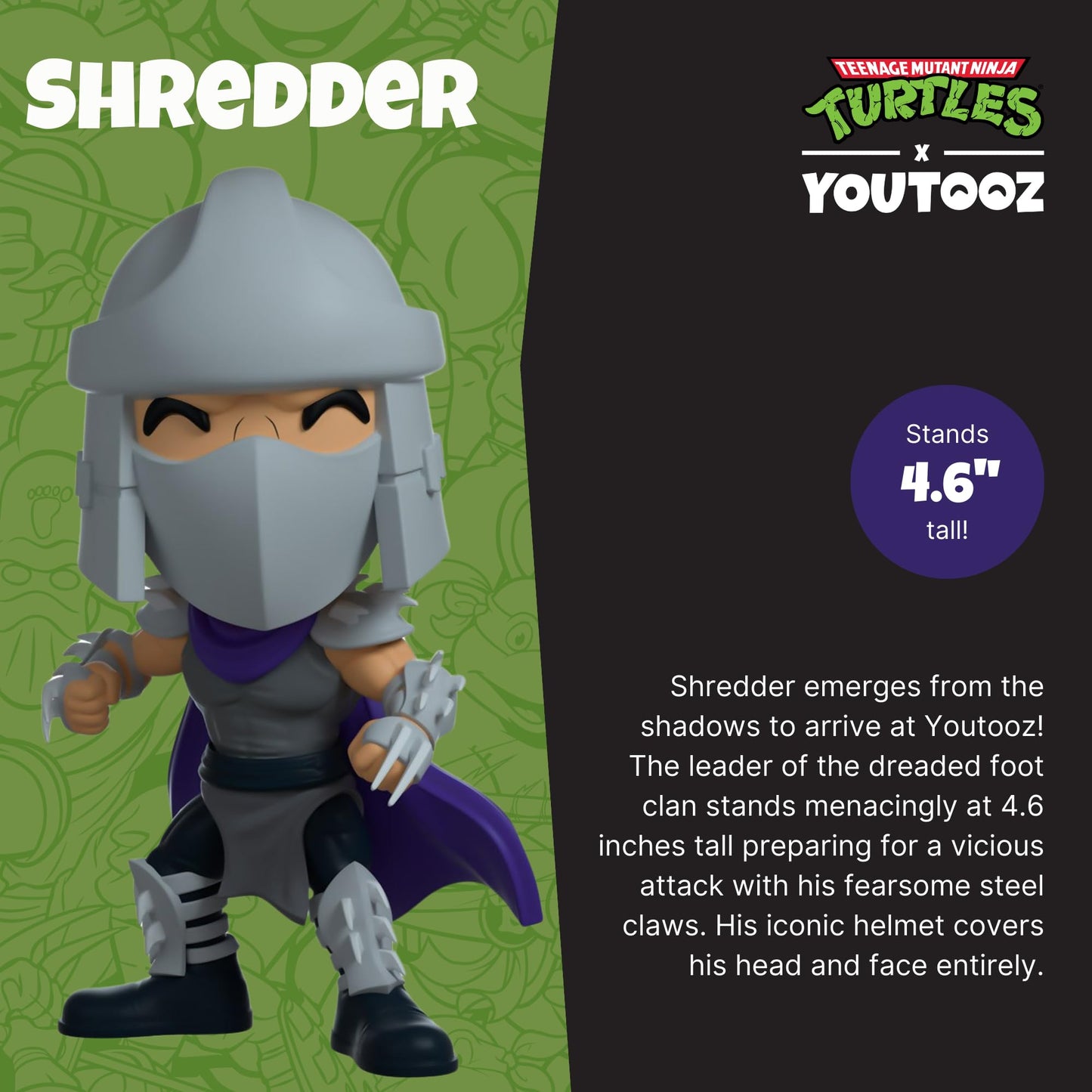 YouTooz Shredder TMNT 4.6-Inch Vinyl Figure | Collectible by YouTooz