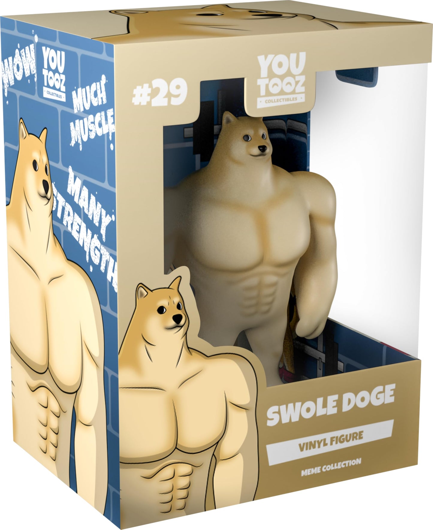 Youtooz Swole Doge Vinyl Figure – 5-Inch Buff Doge Meme Collectible