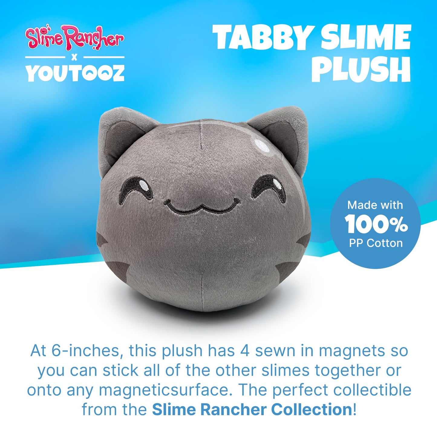Youtooz Tabby Slime Stickie 6-Inch Magnetic Plushie | Slime Rancher Collection