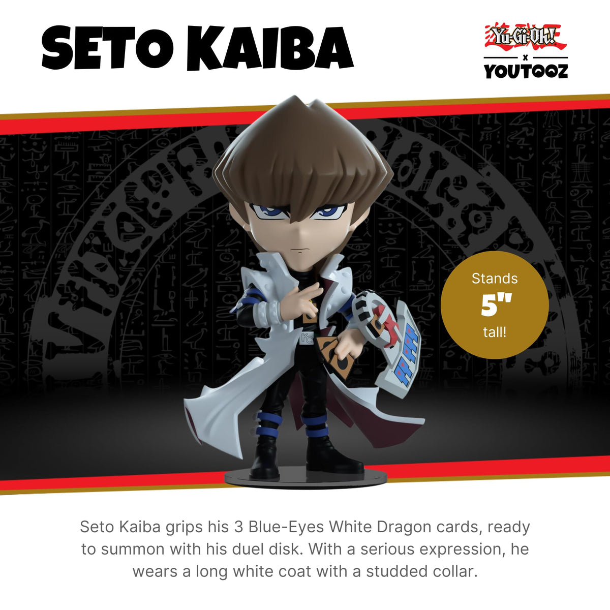You Tooz Yu-Gi-Oh Seto Kaiba Figure - 5-Inch Vinyl Collectible