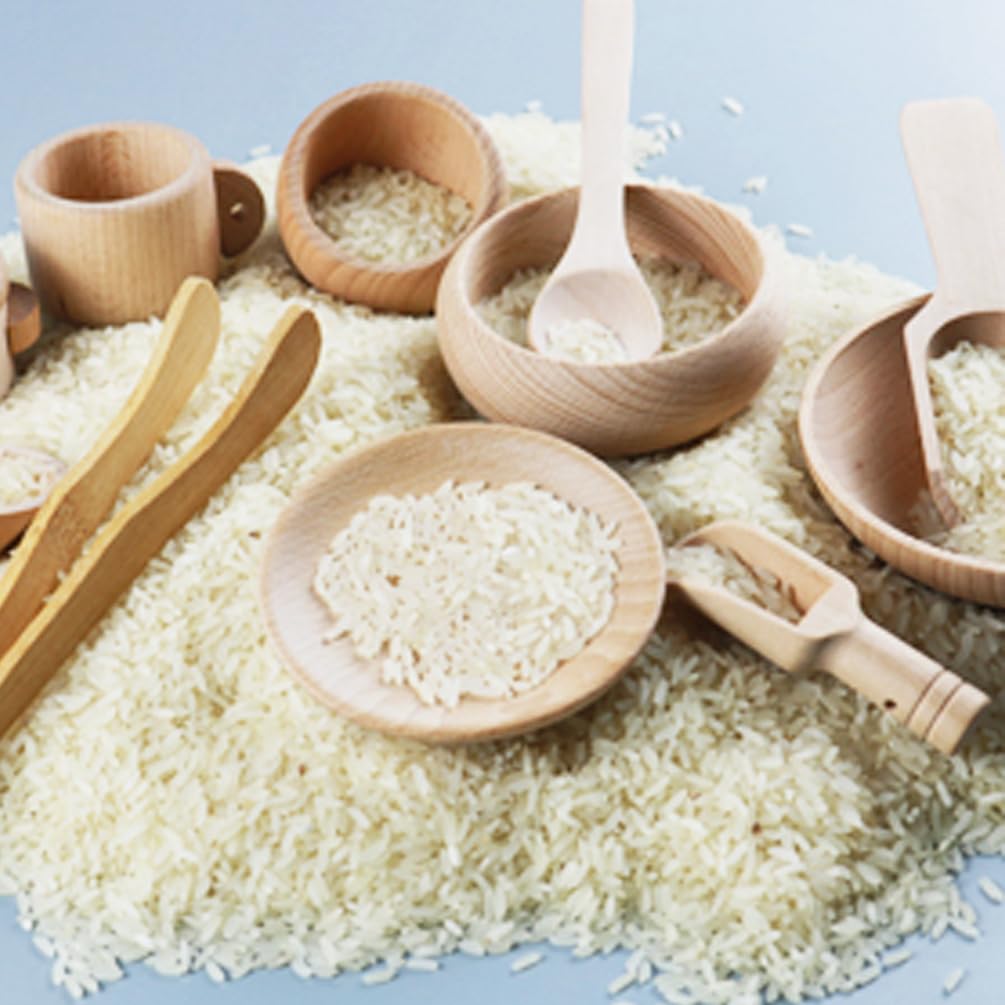 Yowlieu 10-Piece Wooden Sensory Bin Tools – Montessori Fine Motor Kit for Toddlers
