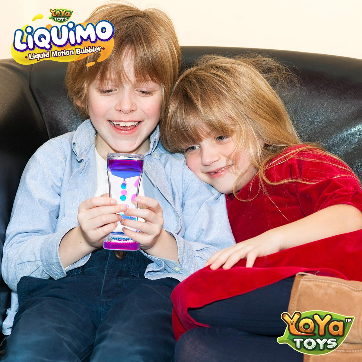 YoYa Toys Liquimo - Liquid Motion Bubbler (3 Pack) | Calming Fidget Desk Toy for Focus, Relaxation & Retro Nostalgia