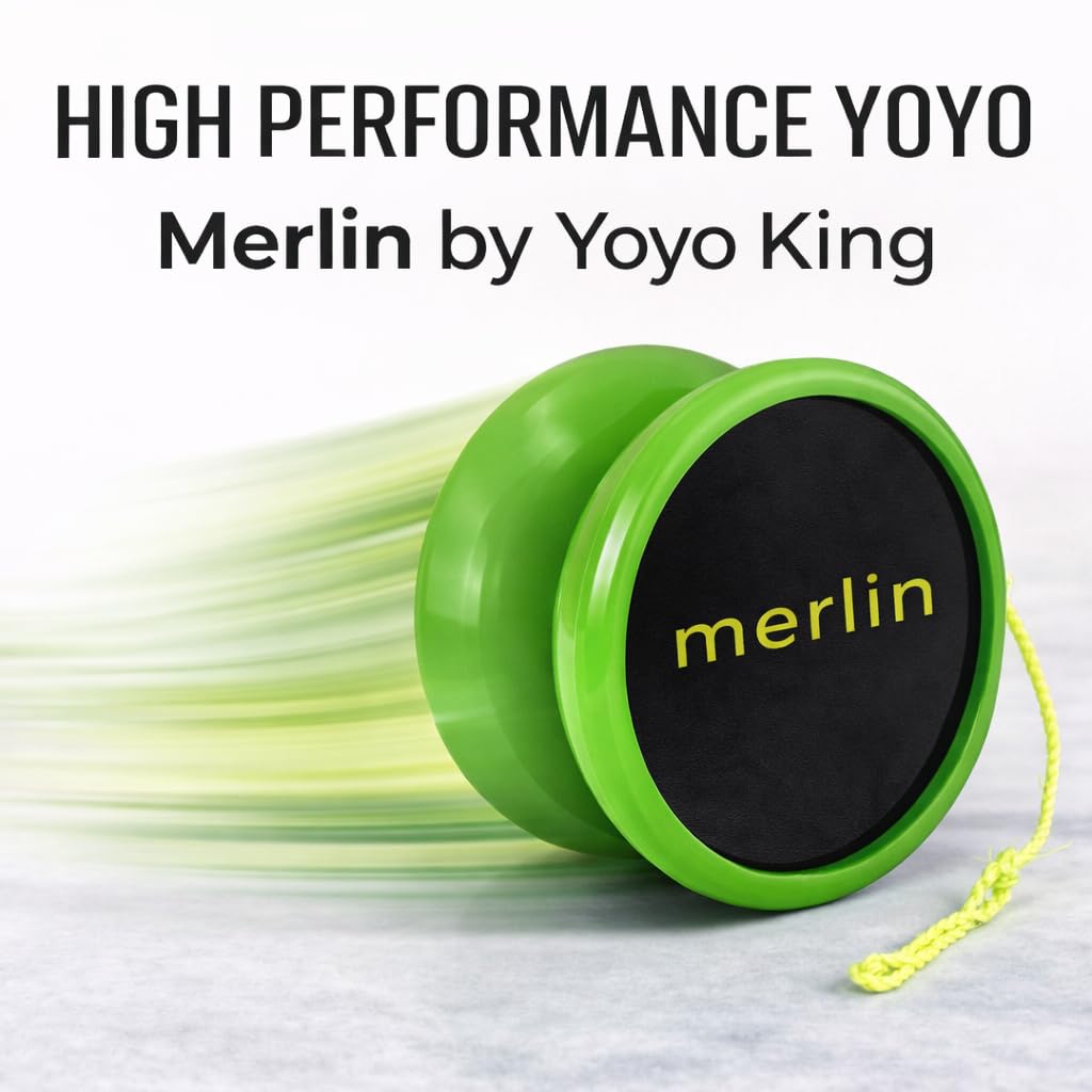 Merlin Yoyo Pro & Responsive – Narrow C Bearing, Silicone Response (Green) | Yoyo King