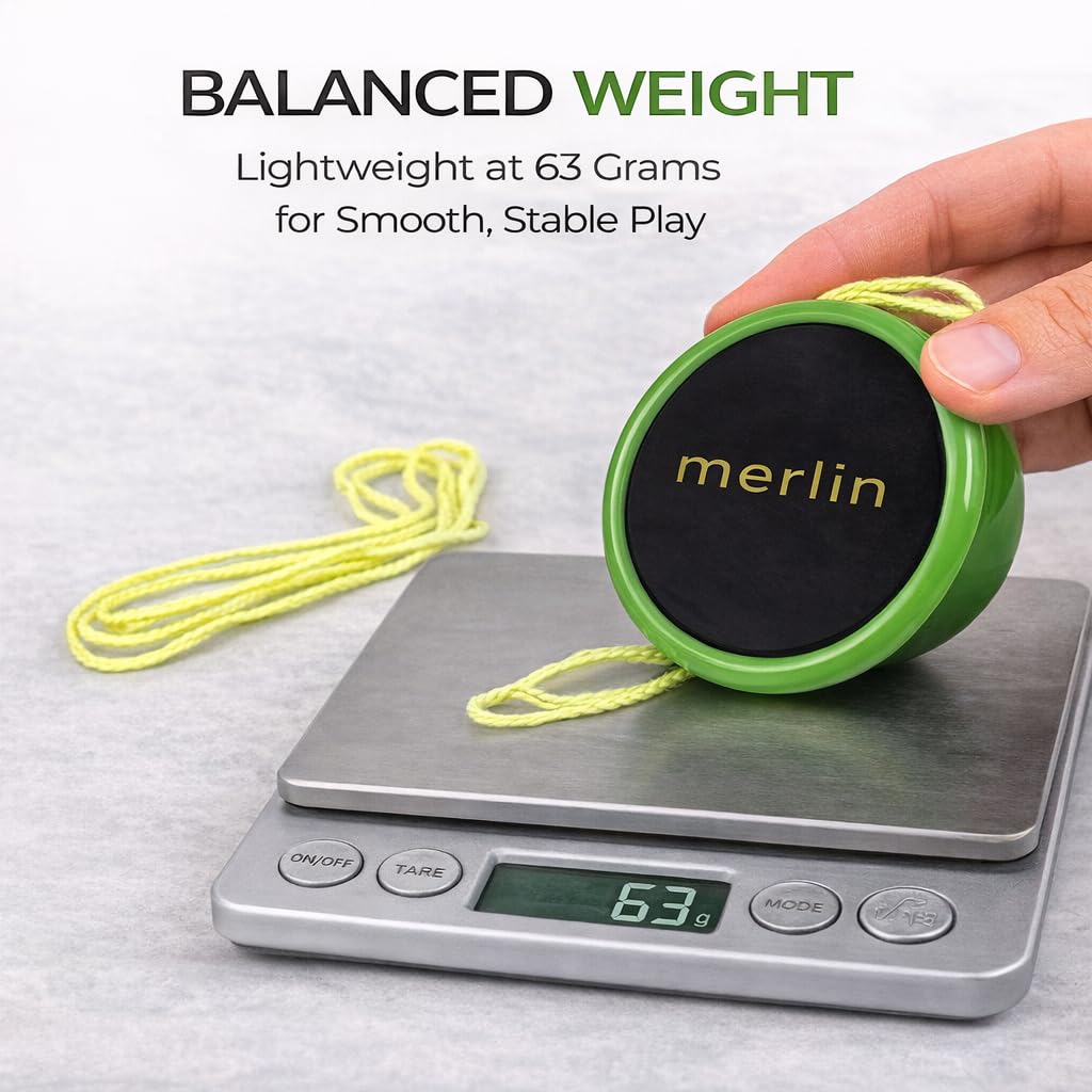 Merlin Yoyo Pro & Responsive – Narrow C Bearing, Silicone Response (Green) | Yoyo King