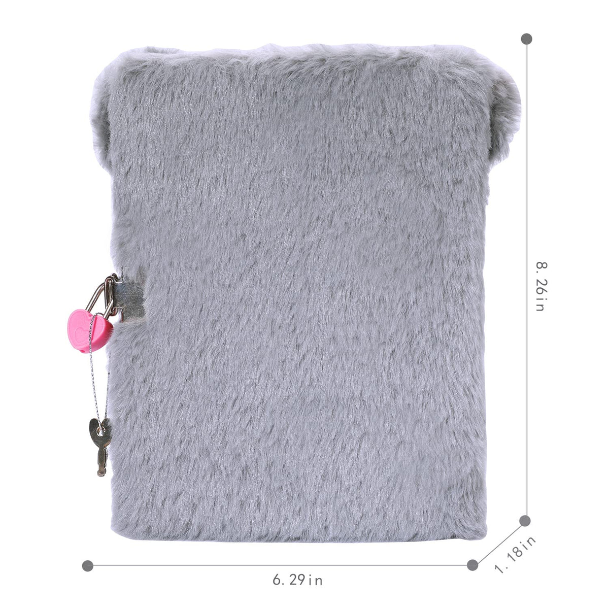 YOYTOO Koala Diary with Lock – Plush Journal for Girls, 160 Lined Pages, Gift for Kids Aged 5-12