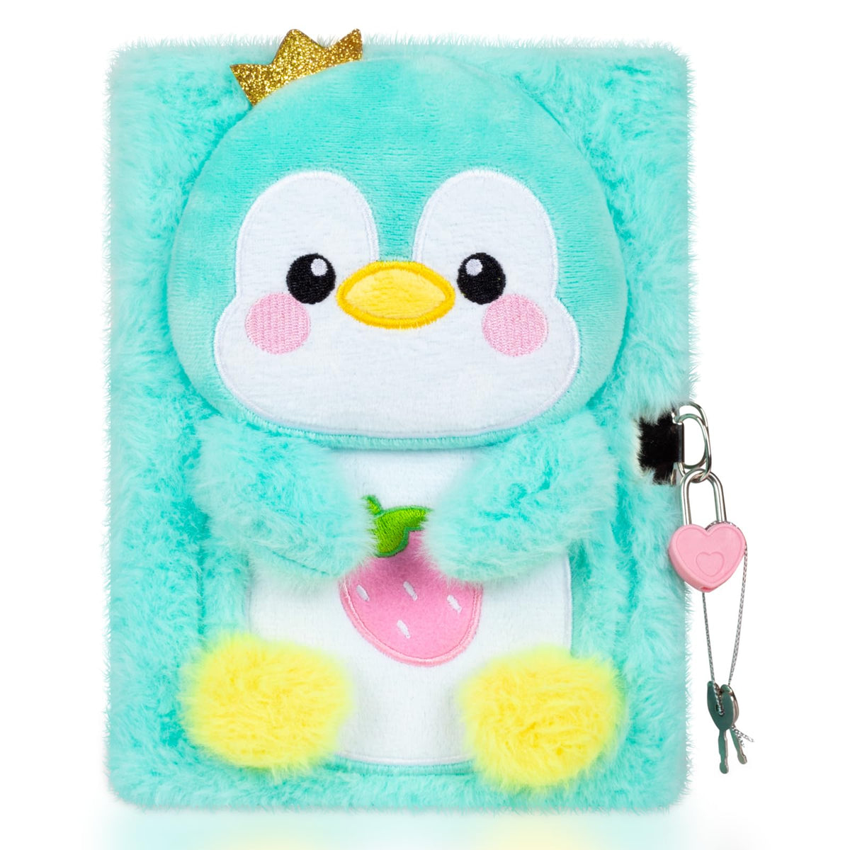 YOYTOO Penguin Diary with Lock – Plush Journal for Girls Aged 5-12 | Gift for Little Writers