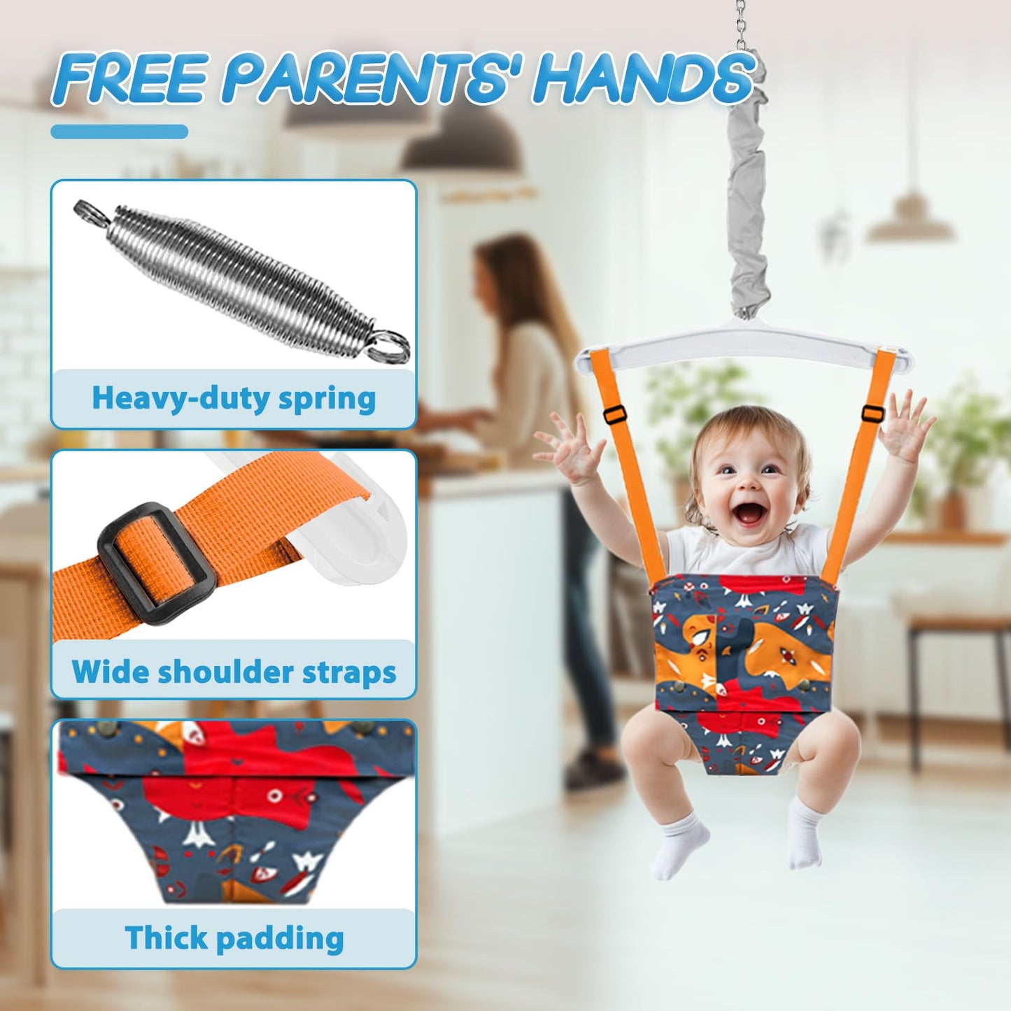 Yozoia Foldable Toddler Swing Set & Baby Jumper | Indoor & Outdoor
