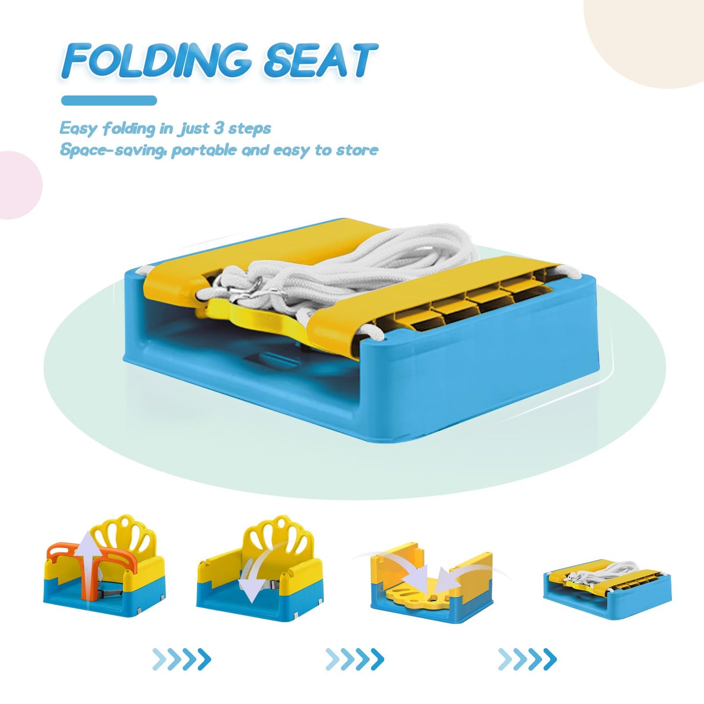 Yozoia Foldable Toddler Swing Set & Baby Jumper | Indoor & Outdoor