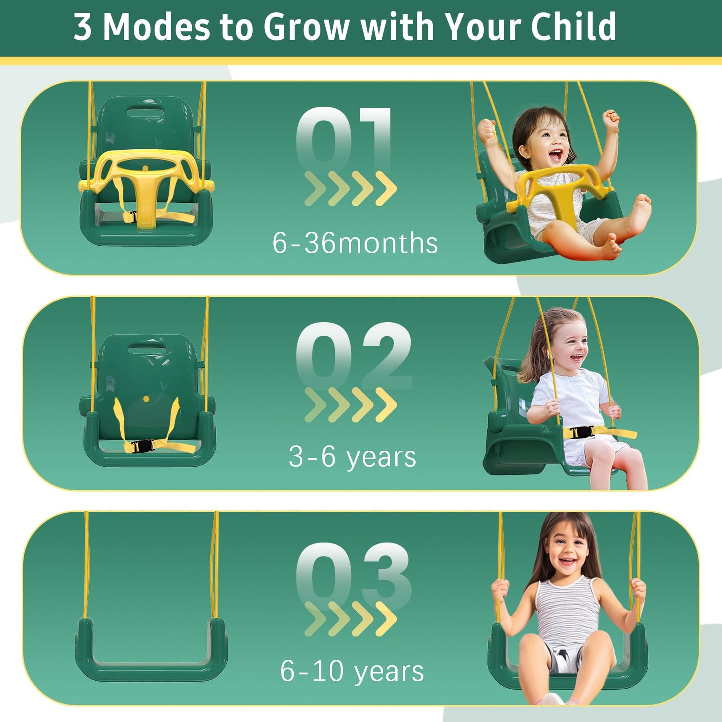 Yozoia Taleco Gear: 2-in-1 Toddler Swing & Baby Jumper - Foldable Indoor/Outdoor