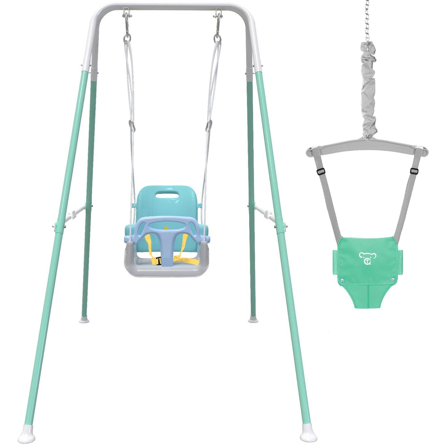 Yozoia Taleco Gear 2-in-1 Toddler Swing & Baby Jumper