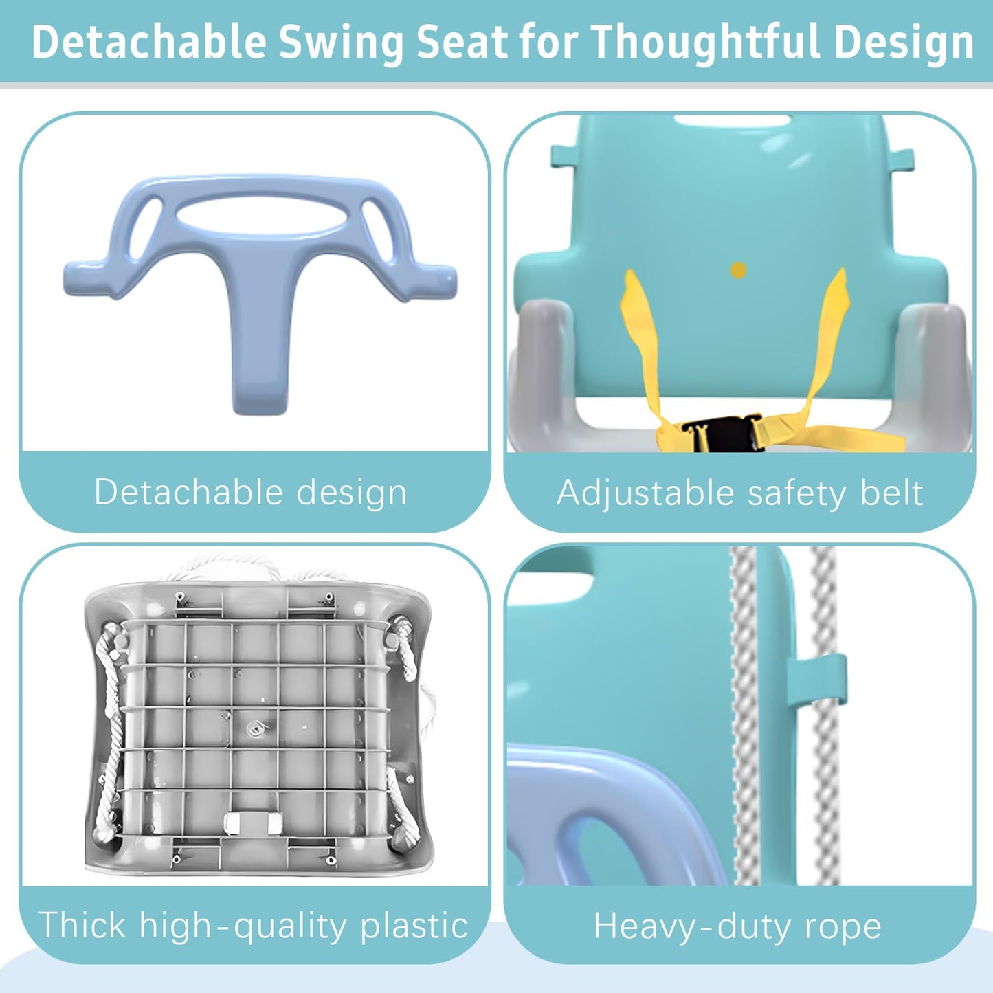Yozoia Taleco Gear 2-in-1 Toddler Swing & Baby Jumper