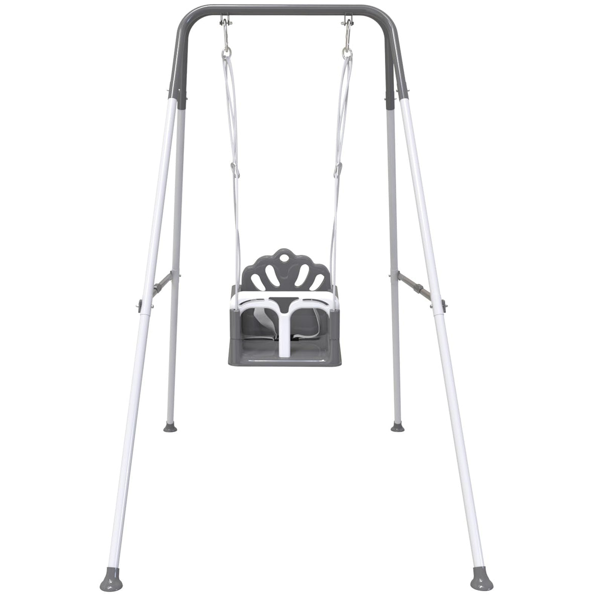 Yozoia Taleco Gear Foldable Toddler Swing Set – Indoor/Outdoor, Safe & Durable (Gray)