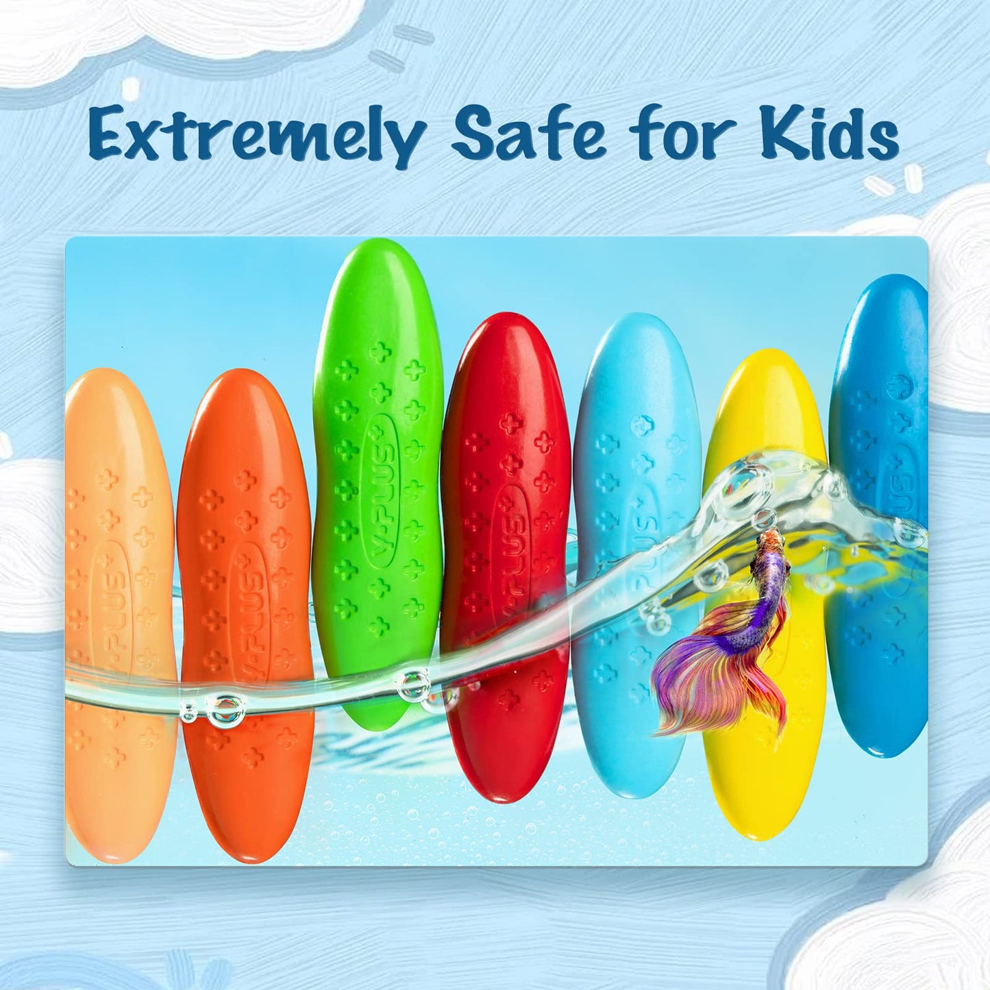 YPLUS Coloring Set for Kids - 24 Crayons, 3 Coloring Books, Washable & Non-Toxic