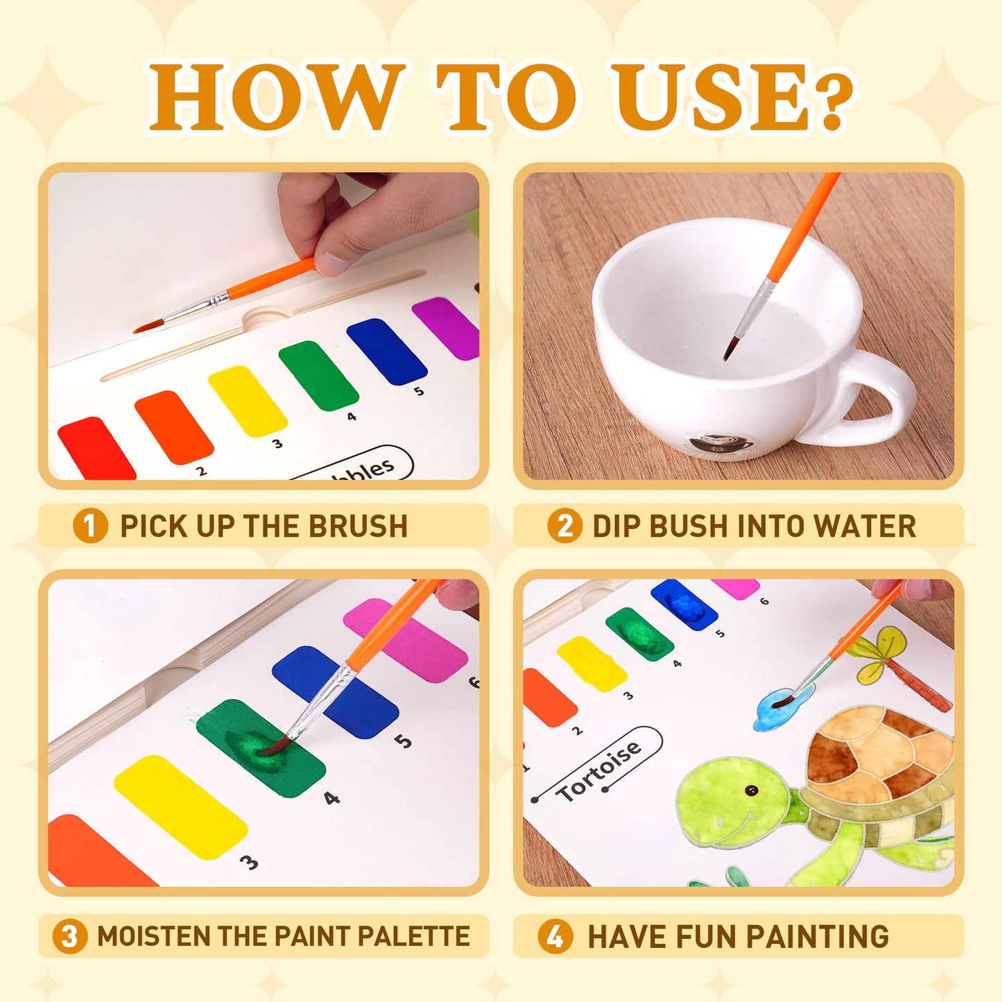 YPLUS Paint with Water Books for Toddlers – 3 Theme Watercolor Drawing Set (Ages 1-6)