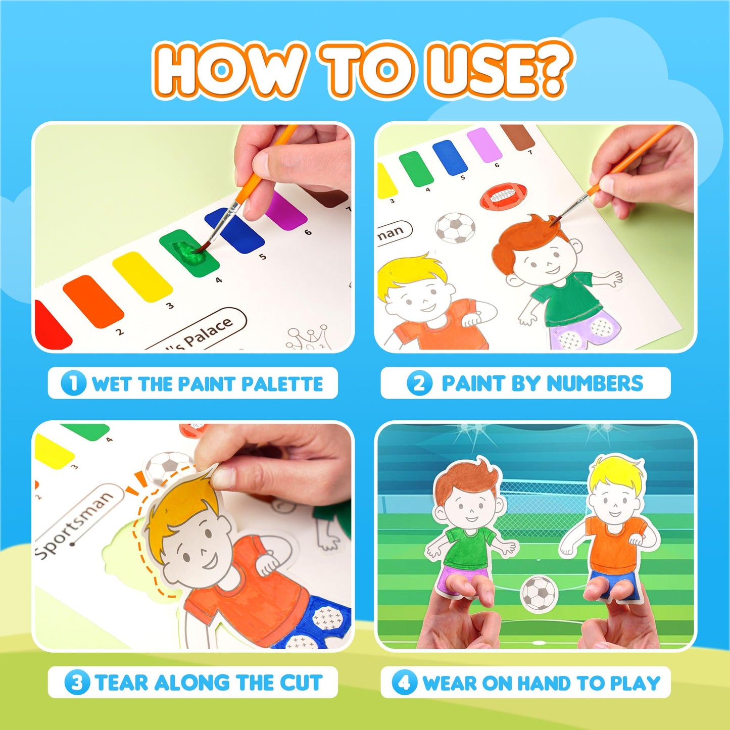 YPLUS Paint with Water Books for Toddlers – Mess-Free Watercolor Fun (Ages 1-6)