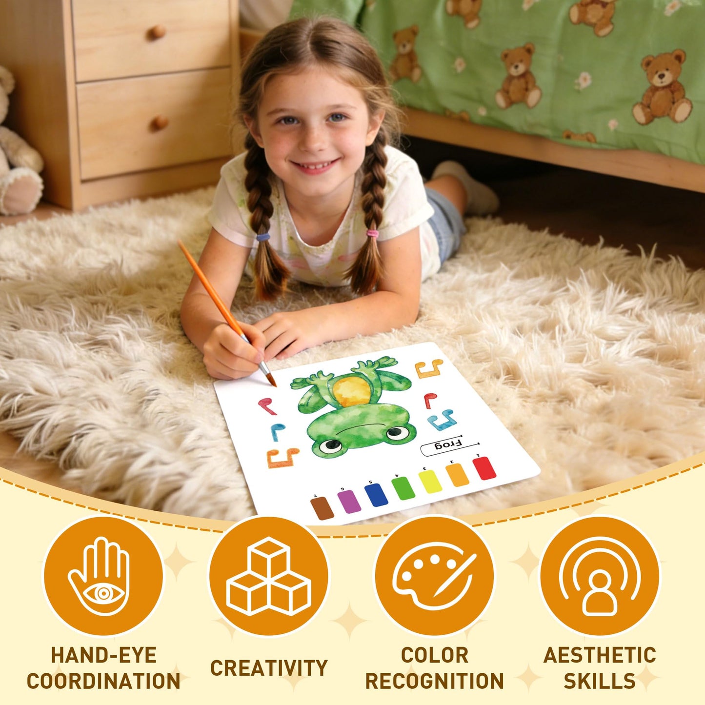 YPLUS Paint with Water Books for Toddlers – 3 Theme Watercolor Drawing Set (Ages 1-6)