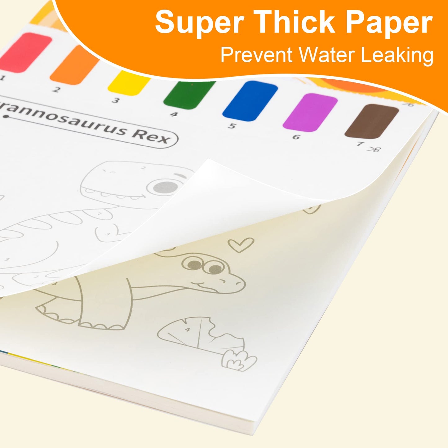 YPLUS Paint with Water Books for Toddlers – Unicorn, 20 Patterns, Brush Pen Included