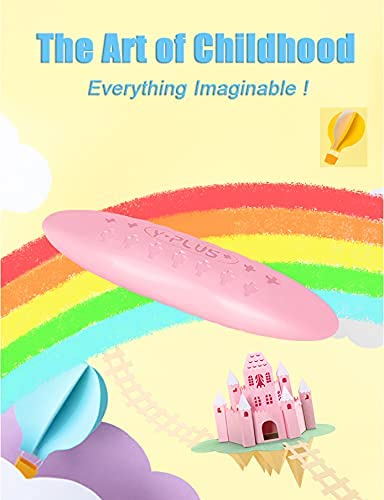 YPLUS Peanut Crayons for Kids – 24 Pastel Colors, Non-Toxic & Washable
