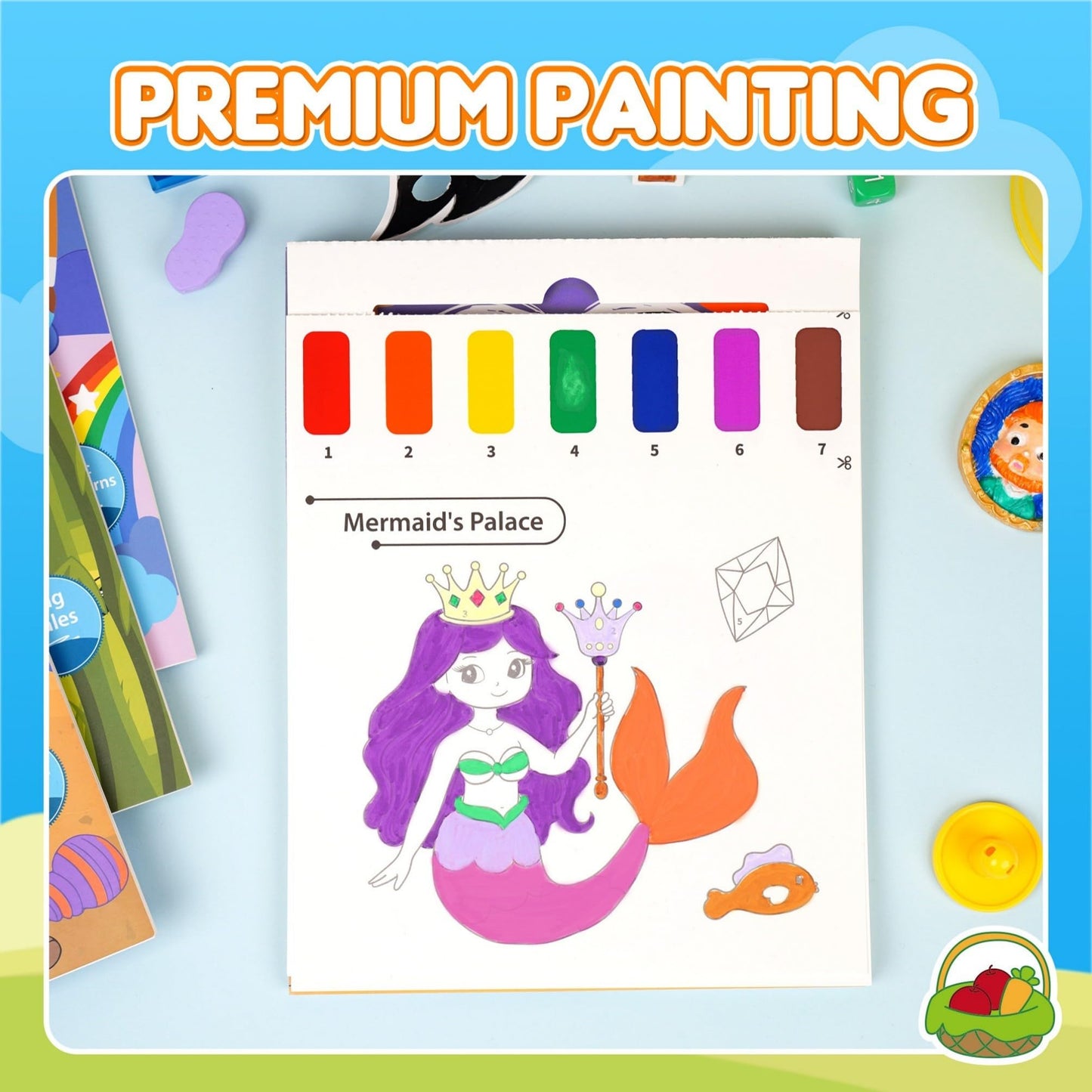 YPLUS Paint with Water Books for Toddlers – 5 Themed Watercolor Art Books