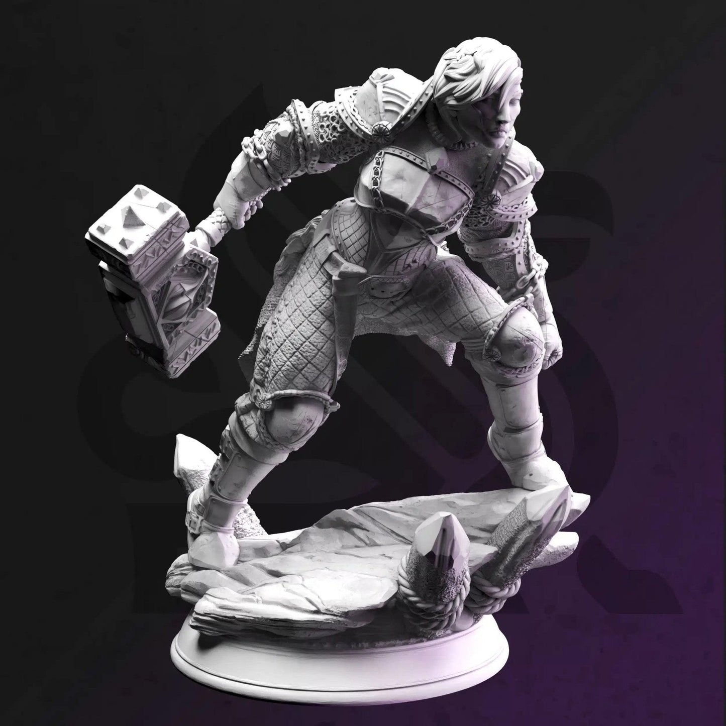 Yrinsel Avatar of War - 3D Printed Fighter Character Miniature